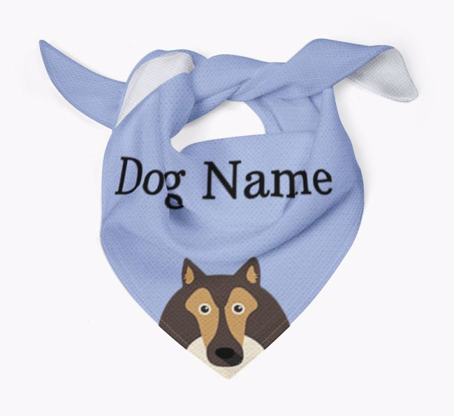 Personalized Dog Bandana with Peeking Yappicons for {dogsName}